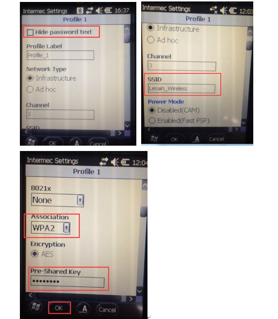 Honeywell CK3R funk security WIFI连接设置及固定IP设置